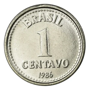 Moeda 1 Centavo 1986 Brasil - SOB