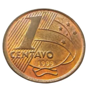 Moeda 1 Centavo 1999 Brasil - MBC
