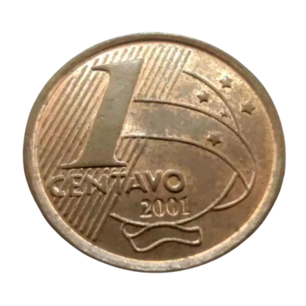 Moeda 1 Centavo 2001 Brasil - MBC
