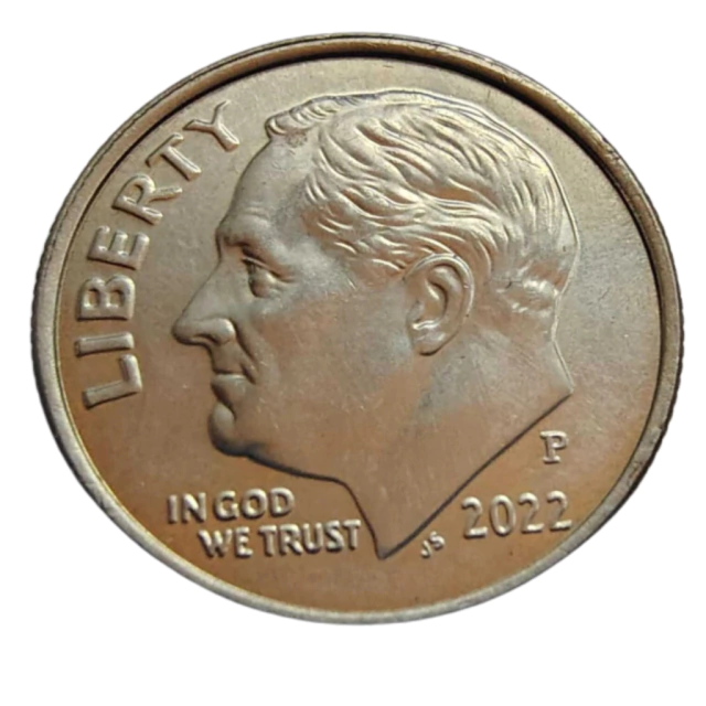 Moeda 1 Dime 2022 Letra P - EUA