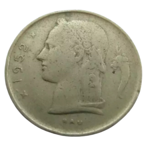 Moeda 1 Franco 1952 - Bélgica