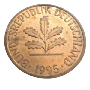 Moeda 1 Pfennig 1995 - Alemanha