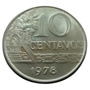 Moeda 10 Centavos 1978 Brasil - MBC