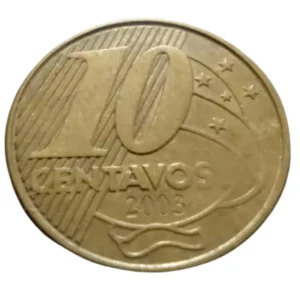 Moeda 10 Centavos 2003 Brasil - MBC