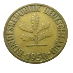 Moeda 10 Pfennig 1950 - Alemanha