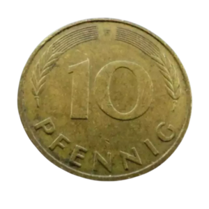 Moeda 10 Pfennig 1993 - Alemanha