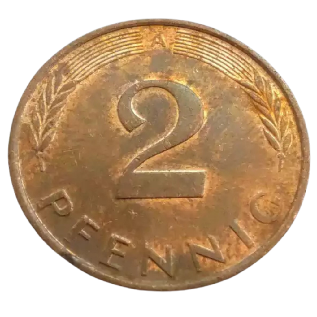 Moeda 2 Pfennig 1995 - Alemanha