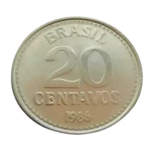Moeda 20 Centavos 1986 Brasil - SOB