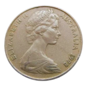 Moeda 20 Cêntimes 1978 - Austrália