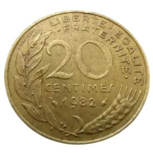 Moeda 20 Cêntimes 1982 - França