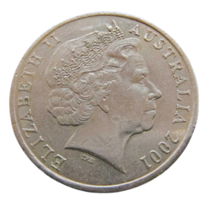 Moeda 20 Cêntimos 2001 - Austrália