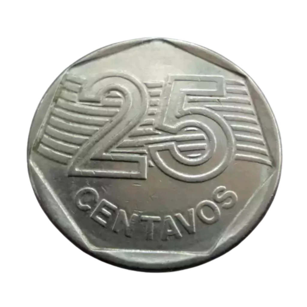 Moeda 25 Centavos 1995 Brasil - MBC - Imagem 3