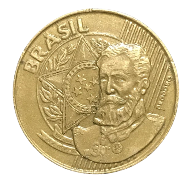 Moeda 25 Centavos 1998 Brasil - MBC - Imagem 2