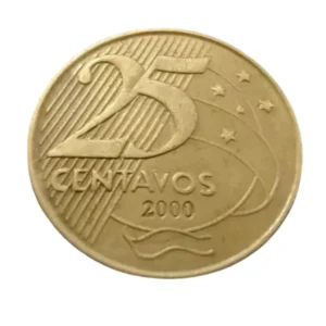 Moeda 25 Centavos 2000 Brasil - MBC