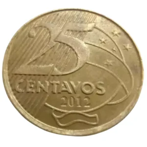 Moeda 25 Centavos 2012 Brasil - MBC