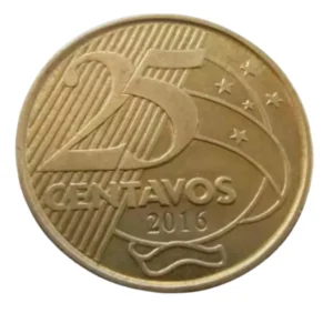 Moeda 25 Centavos 2016 Brasil - MBC