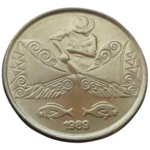 Moeda 5 Centavos 1989 Pescador Brasil - FC