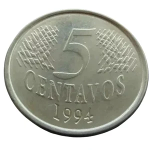 Moeda 5 Centavos 1994 Brasil - SOB