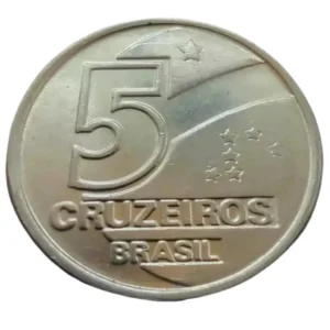 Moeda 5 Cruzeiros 1990 Salineiro Brasil - MBC