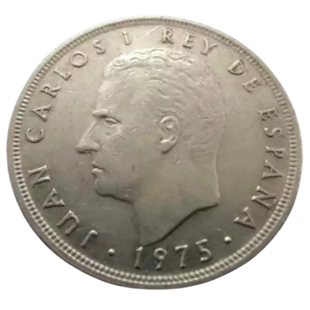 Moeda 5 Pesetas 1975 Estrela 77 - Espanha - Imagem 2