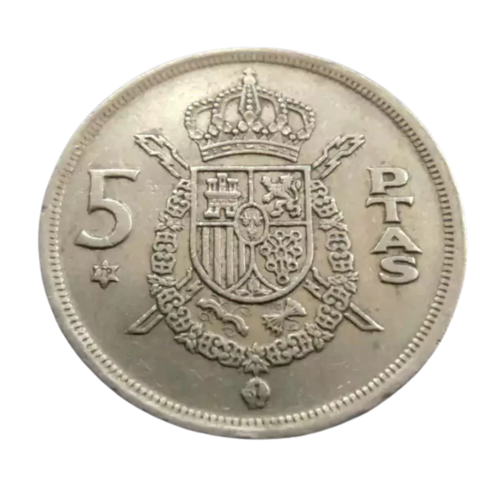Moeda 5 Pesetas 1975 Estrela 79 - Espanha