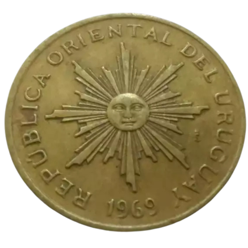Moeda 5 Pesos 1969 - Uruguai
