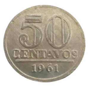 Moeda 50 Centavos 1961 Brasil - FC
