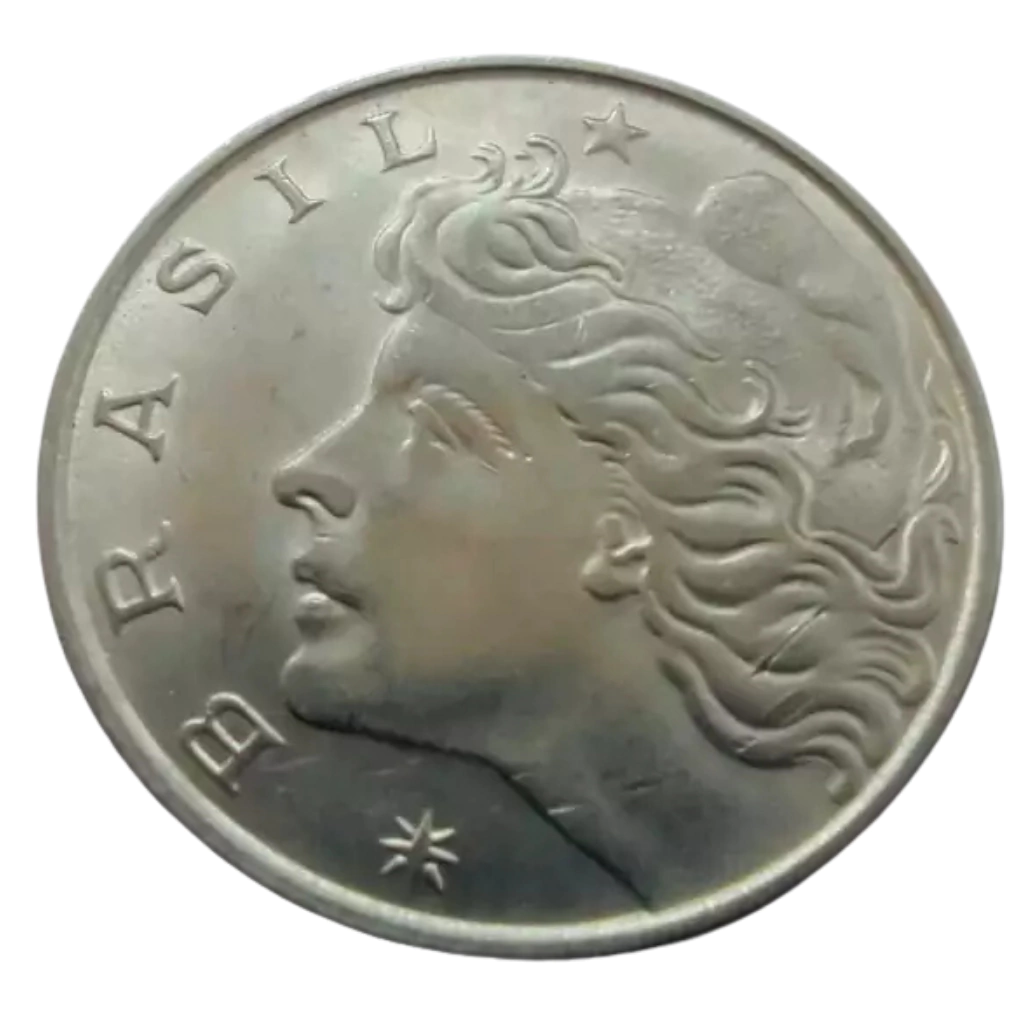 Moeda 50 Centavos 1979 Brasil - MBC - Imagem 2