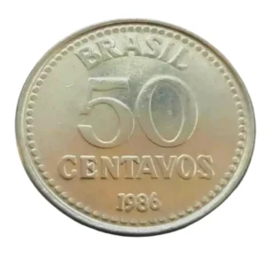Moeda 50 Centavos 1986 Brasil - SOB