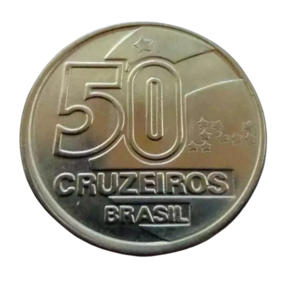 Moeda 50 Cruzeiros 1992 Baiana Brasil - MBC - Imagem 2