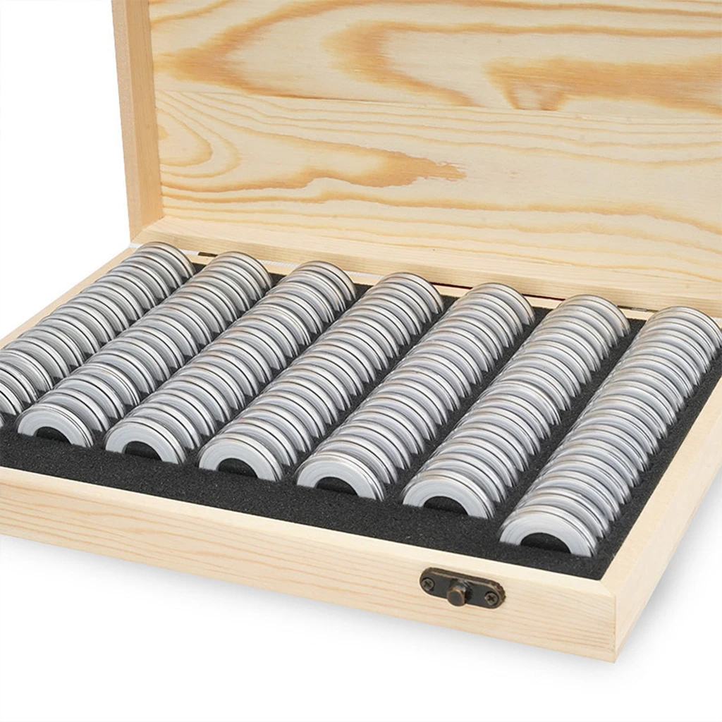 Caixa com 100 Cápsulas para Moedas – Ajustáveis (18 a 30 mm) - Imagem 3