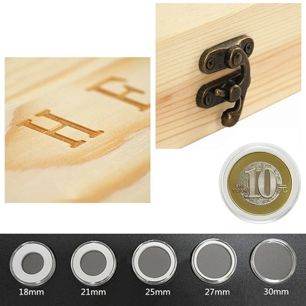 Caixa com 100 Cápsulas para Moedas – Ajustáveis (18 a 30 mm) - Imagem 4