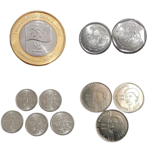 Moedas Comemorativas -Bandeira - Casal FAO - Trio Axé - Set Sojinha - FC