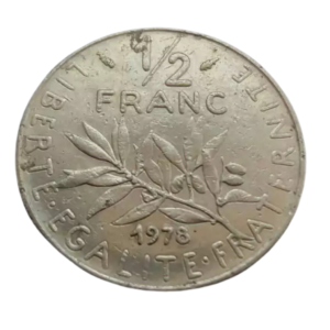 Moeda 1/2 Franco 1978 - França