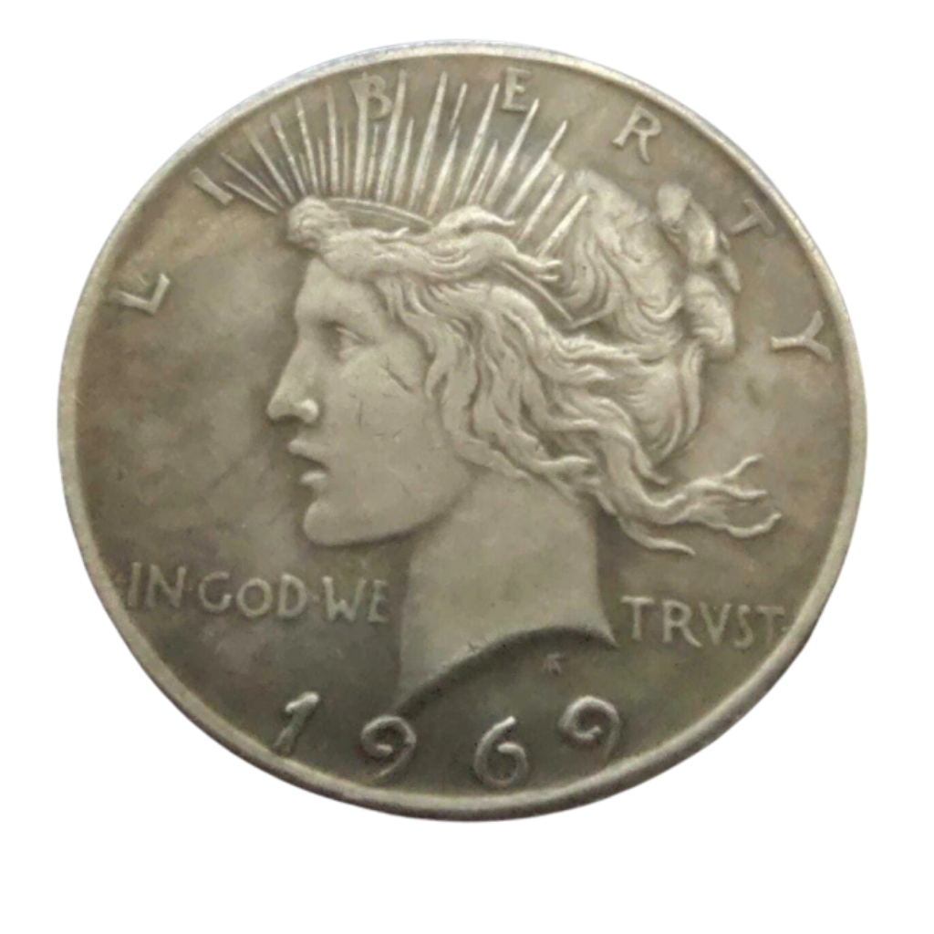 1 Dólar Peace 1969 na cápsula - Imagem 4