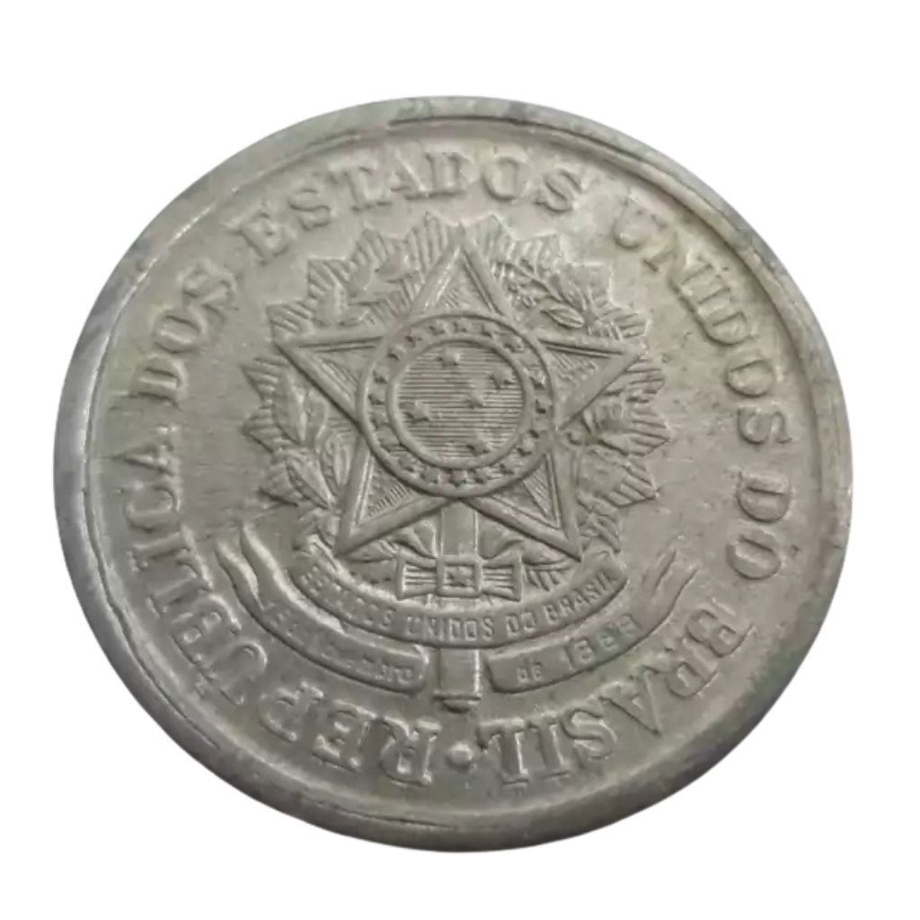 Moeda 50 Centavos 1957 Brasil - MBC - Imagem 3