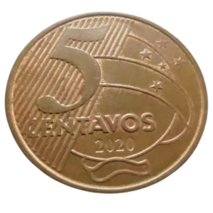 Moeda 5 Centavos 2020 Brasil - MBC