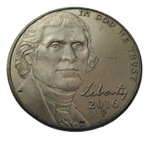 Moeda 5 Cents 2016 P - EUA