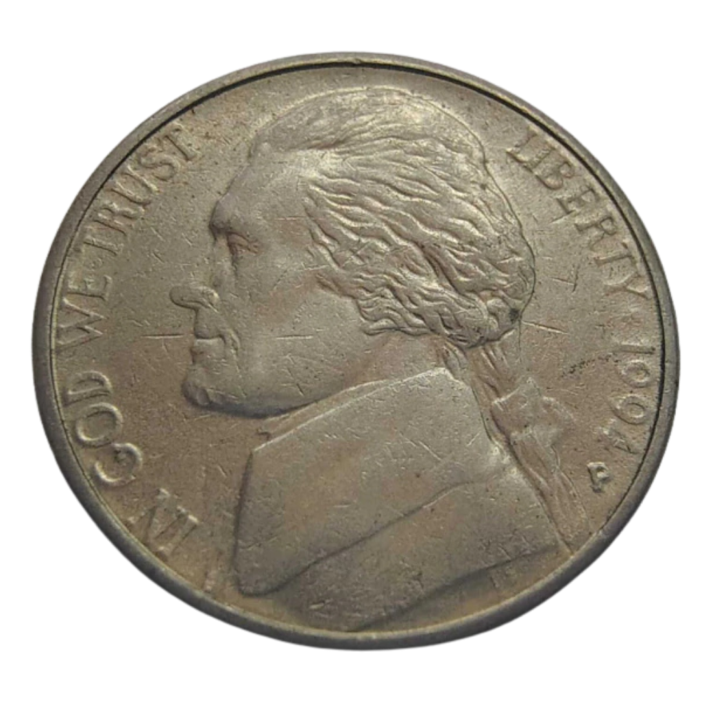Moeda 5 Cents 1994 letra P - EUA - Imagem 2