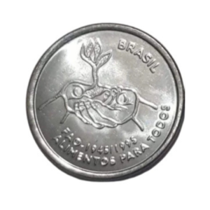 Moeda 10 Centavos 1995 FAO Brasil - FC