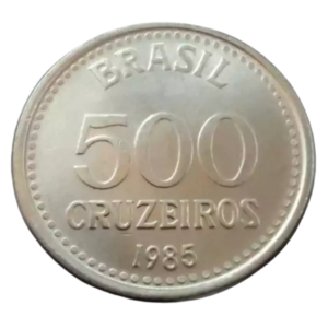 Moeda 500 Cruzeiros 1985 Brasil - SOB