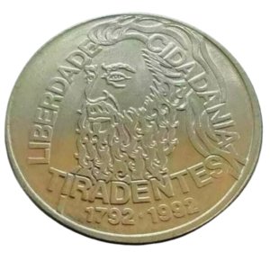 Moeda 5000 Cruzeiros 1992 Tiradentes Brasil - MBC
