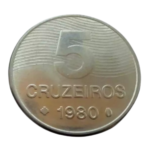 Moeda 5 Cruzeiros 1980 Brasil - MBC
