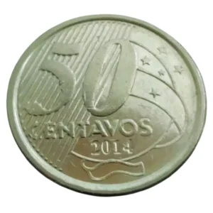 moeda 50 centavos 2014