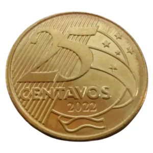 moeda 25 centavos 2022