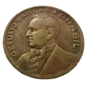 Moeda 50 Centavos 1944 Brasil sem Sigla - MBC