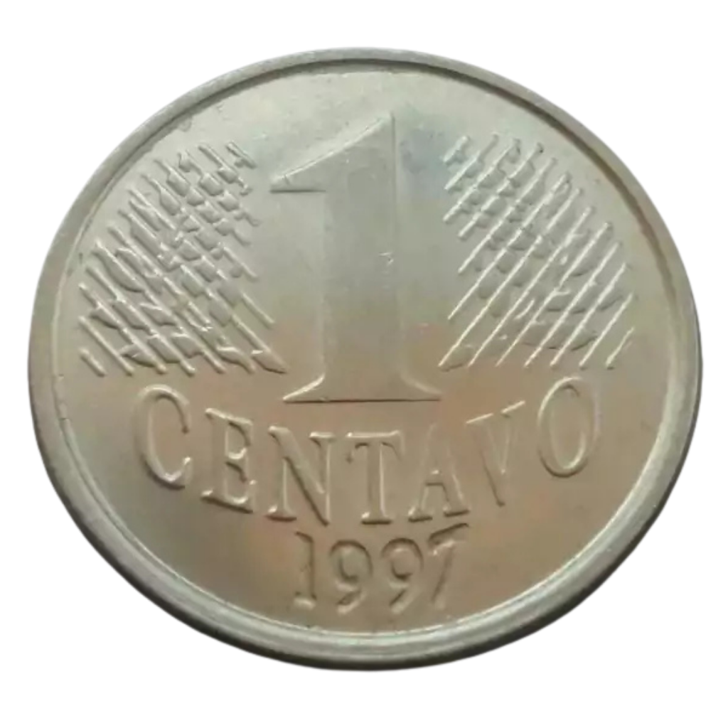 Moeda 1 Centavo 1997 Brasil - SOB - Imagem 2