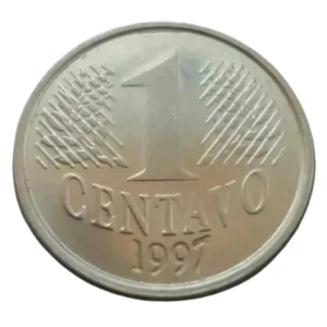 Moeda 1 Centavo 1997 Brasil - SOB