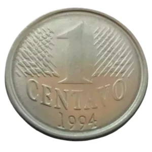 Moeda 1 Centavo 1994 Brasil SOB