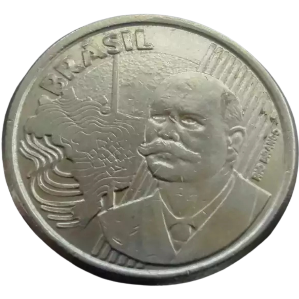 Moeda 50 Centavos 2018 Brasil - MBC - Imagem 3